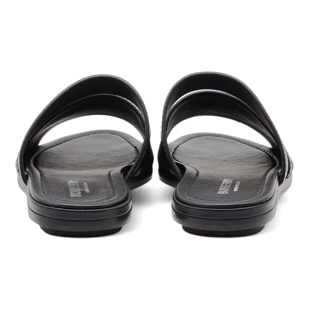 Burberry Honour Canvas and Leather Flat Sandals in Black $680 - Picture 5 of 8